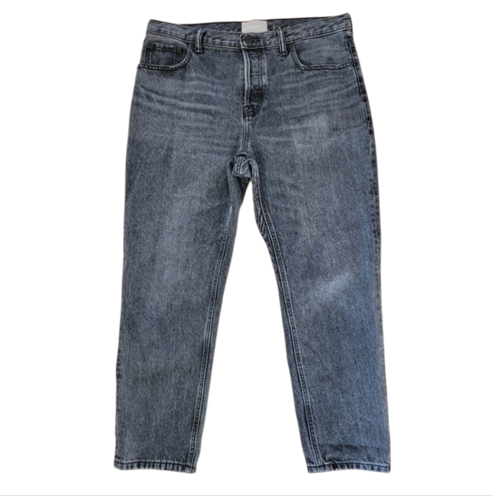 31R Everlane Boyfriend Jeans 100% Cotton Button Fly Charcoal Womens